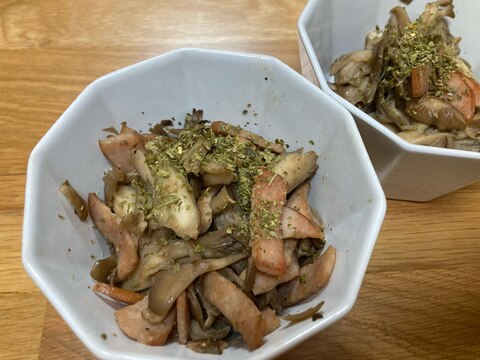 舞茸とベーコンの炒め物